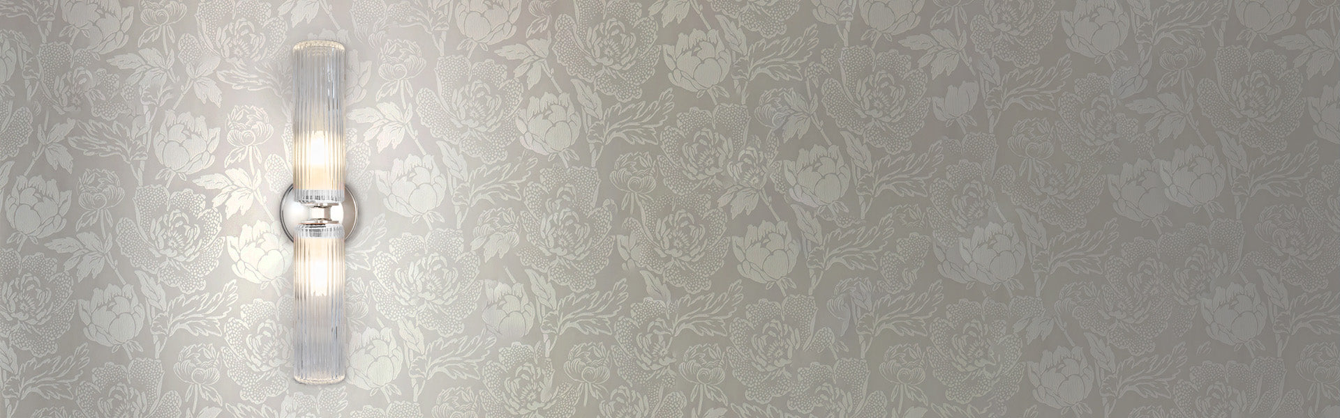 Polished nickel bathroom lighting